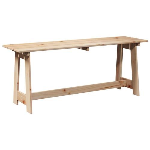 Udendørs Bænk 119x35x47 cm Massivt Fyrretræ