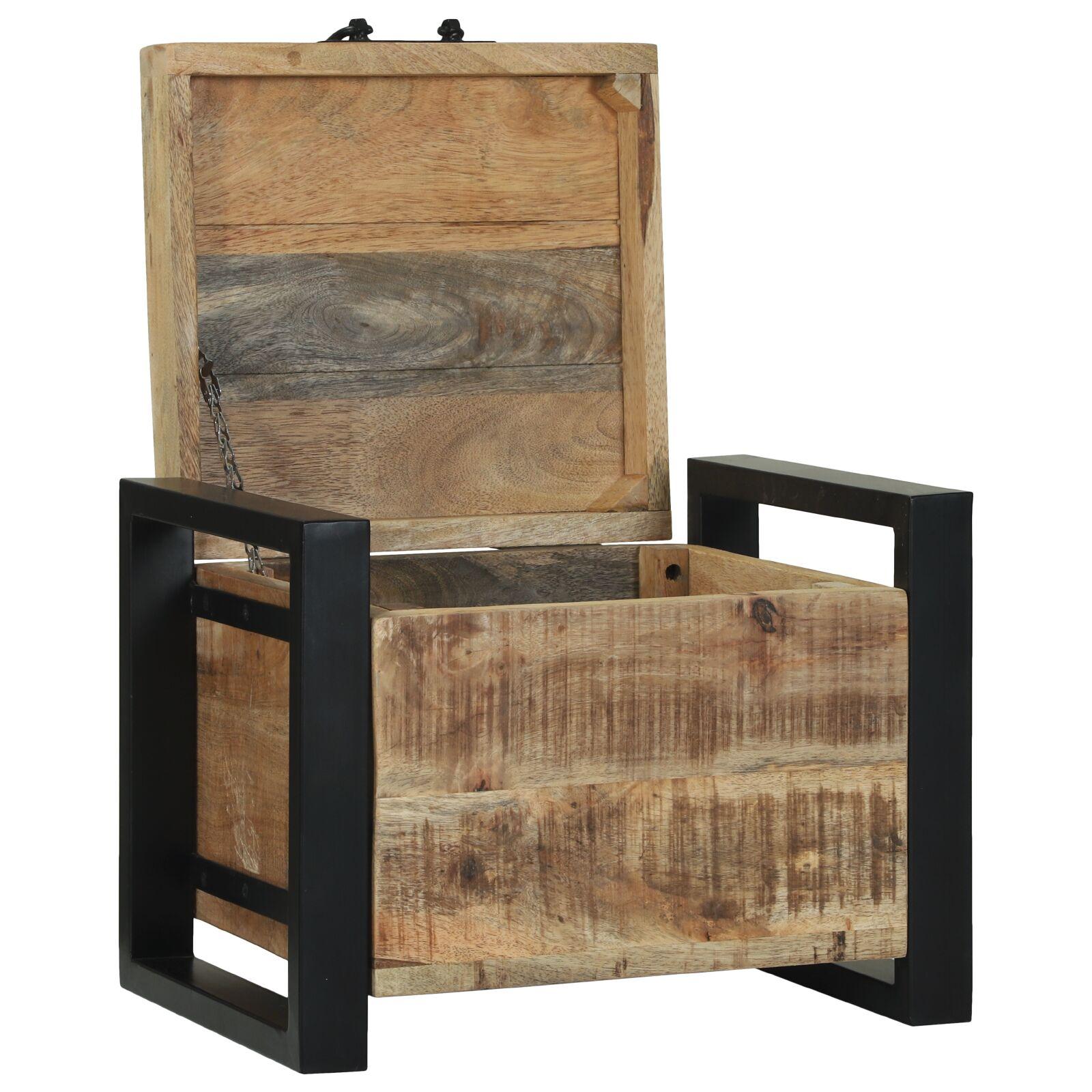 Opbevaringskister Brun 40 x 30 x 30 cm Massivt mangotræ billede