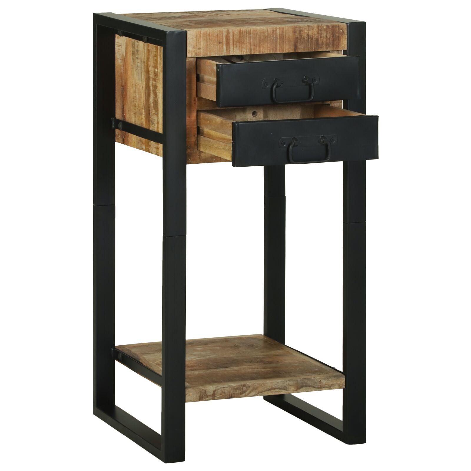 Telefonstand 40x40x80 cm Solid Groft Træ Mango