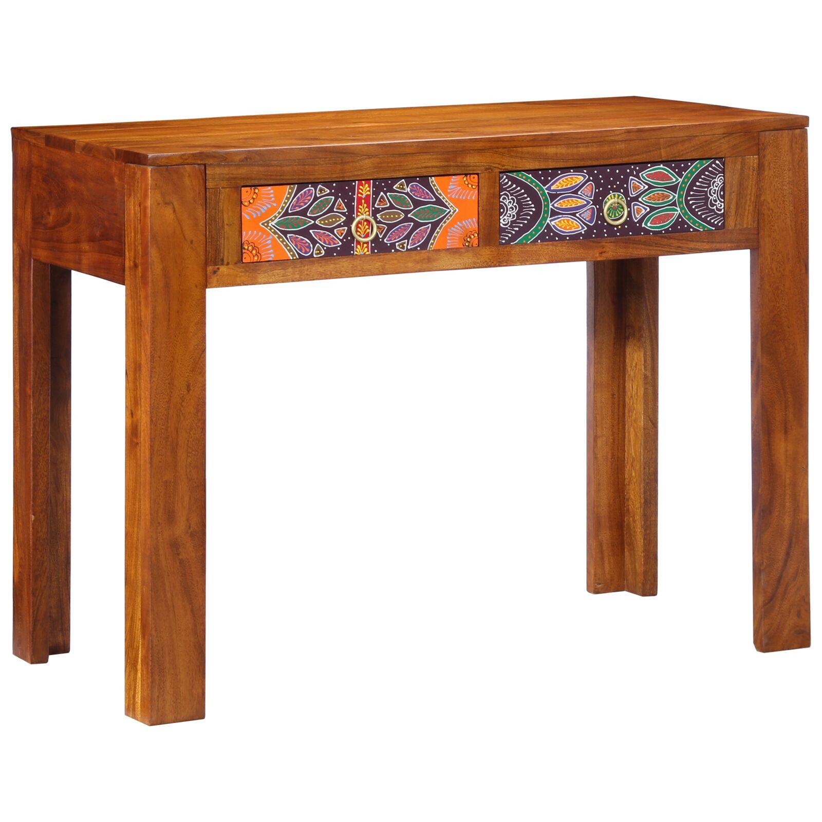 Bord Med Skuffe Brun 100 X 50 X 75 Cm Massivt Akacietræ