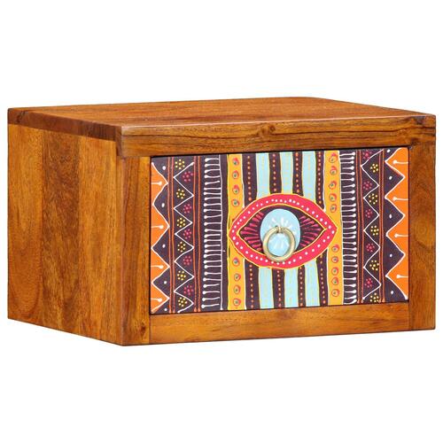 Natbord 2 stk 35x30x22 cm Massivt Akacietræ
