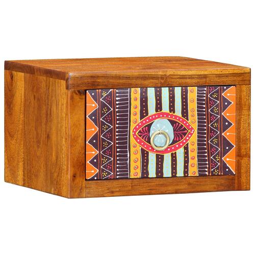 Natbord 2 stk 35x30x22 cm Massivt Akacietræ