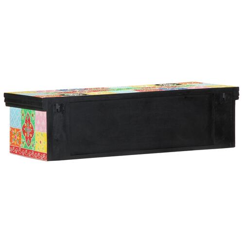 TV Skab Vægbelyst Flerfarvet 80x30x22 cm Konstrueret Træ