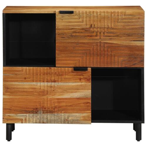Skab 80x33x75 cm Massivt Akacietræ