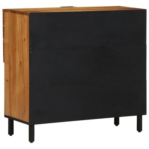 Skab 80x33x75 cm Massivt Akacietræ