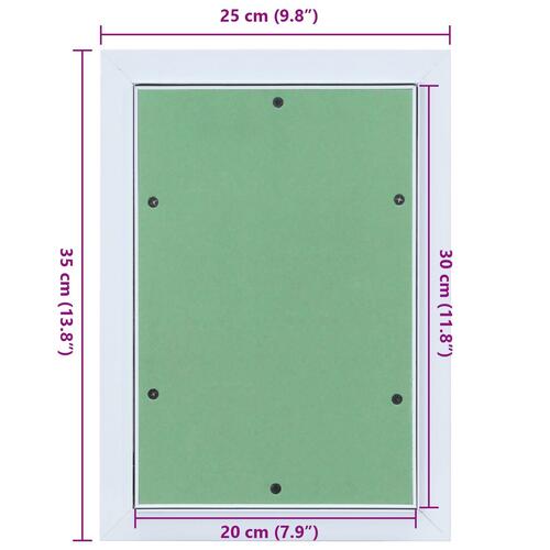 Adgangspanel med aluminiumramme og gipsplade 200x300 mm
