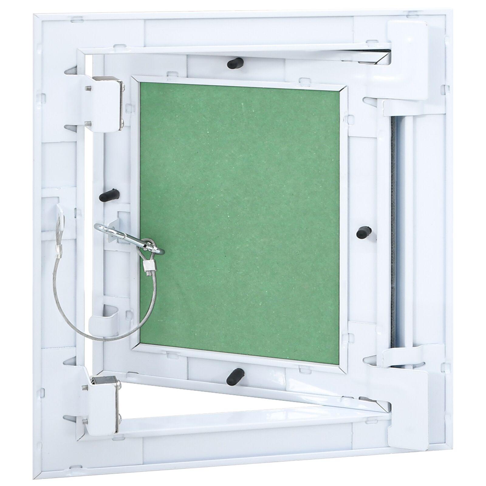 vidaXL Inspektionslem Hvid 30 x 30 cm Aluminium og gipsplade