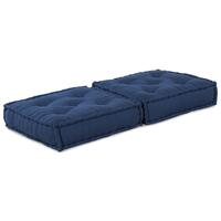 Modulær pouf indigo 70x70x36 stof