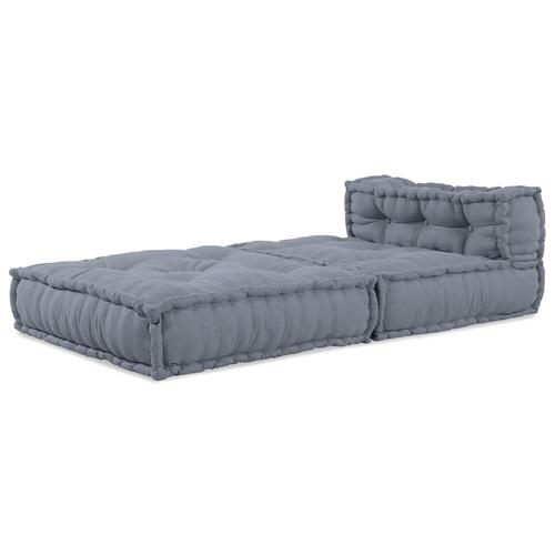 Modul Puff Grå 70x70x54 Stof