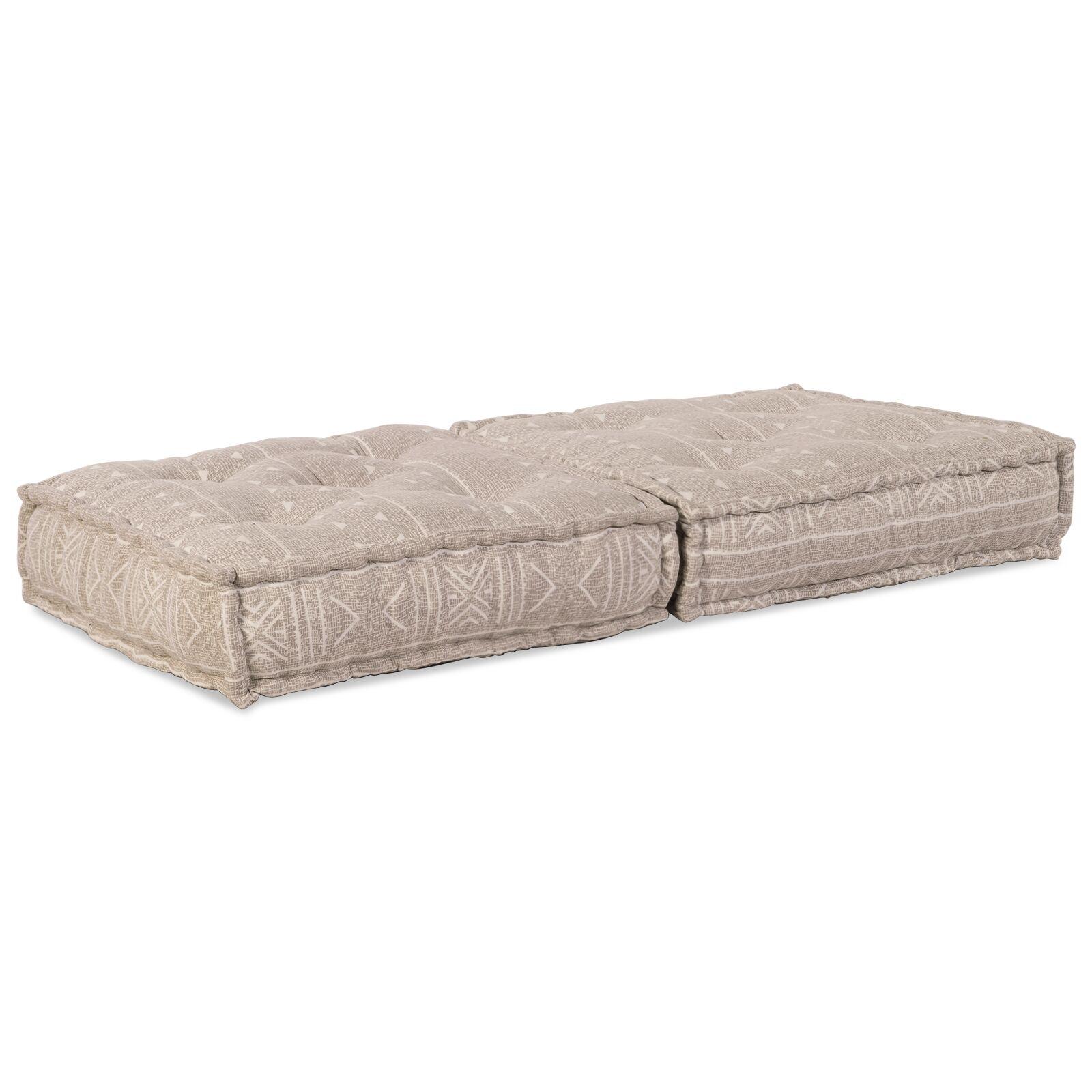 Modul Puff Lys Brun 70x70x36 Tekstil