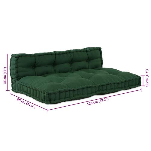 Palle Sofa Pude med Rygstøtte Grøn Stof