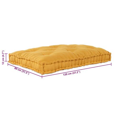 Pallet Sofa Pude i Gul Stof