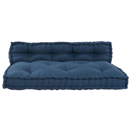 Palle Sofa Pude med Rygstøtte i Blå Stof