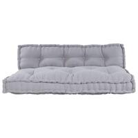Pallet Sofa Pude med Rygstøtte - Grå Stof
