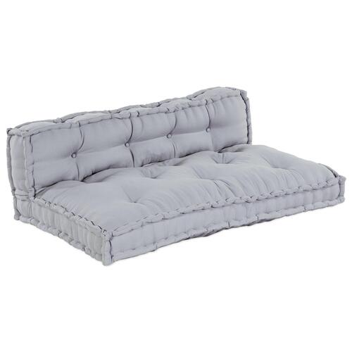 Pallet Sofa Pude med Rygstøtte - Grå Stof