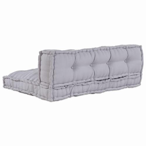 Pallet Sofa Pude med Rygstøtte - Grå Stof