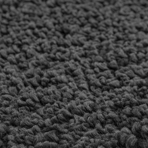 Fluffy Tæppe med Latex Baggrund Mørkegrå ø90 cm