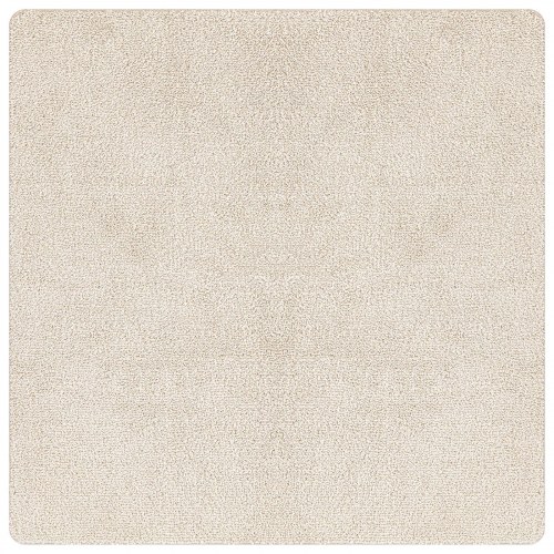 Fluffy Tæppe med Latex Bagside Creme 200x200 cm