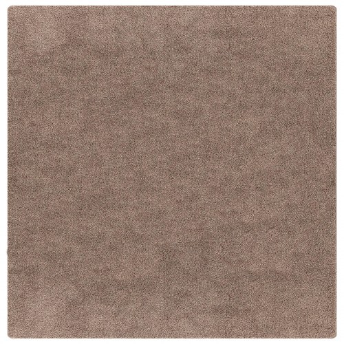 Langhåret Tæppe med Latex Baggrund Brun 200x200 cm