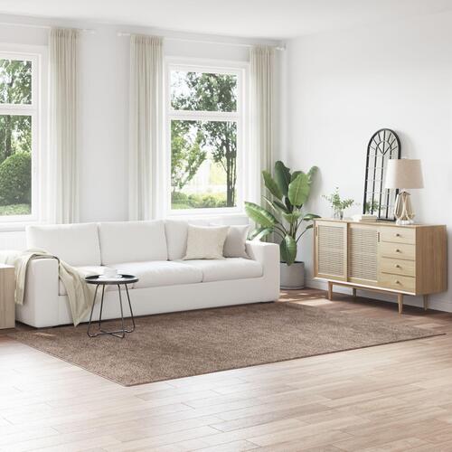 Shaggy Tæppe med Latexbund Brun 200x290 cm