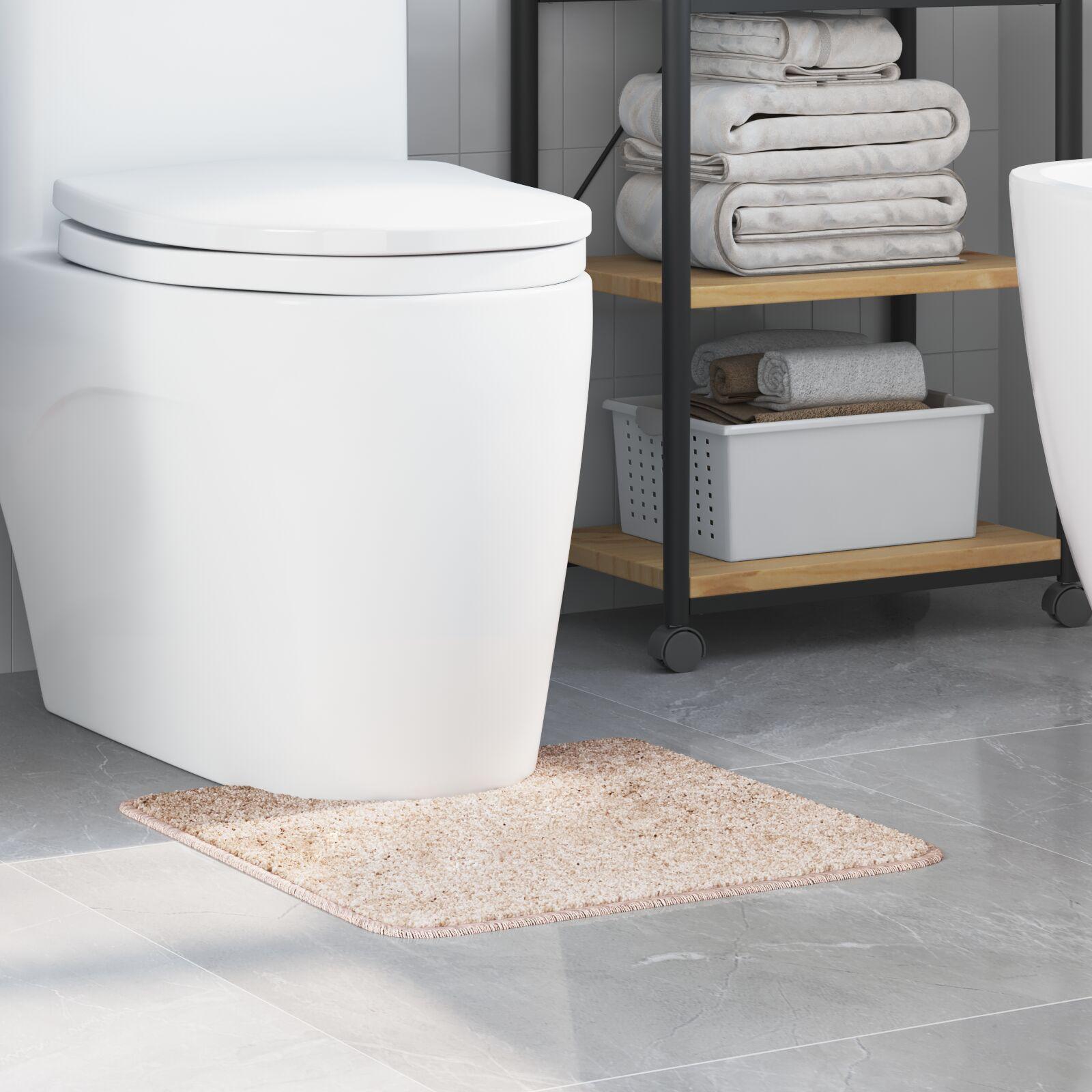 Bademåtte U-formet Creme 50x50 cm Polypropylen Skridsikker