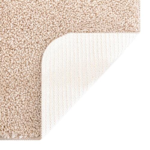 Bademåtte U-formet Creme 50x50 cm Polypropylen Skridsikker