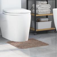 Bademåtte U-formet Brun 50x50 cm Polypropylen Skridsikker