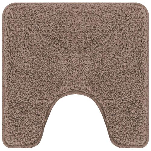 Bademåtte U-formet Brun 50x50 cm Polypropylen Skridsikker