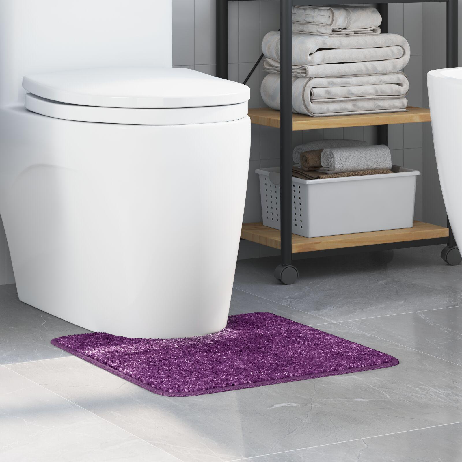 Bademåtte U-formet Lilla 50x50 cm Polypropylen Skridsikker