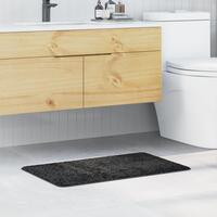 Bademåtte Rektangulær Mørkegrå 50x80 cm Polypropylen Skridsikker