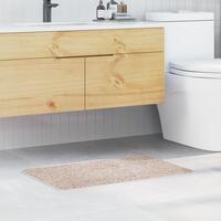 Bademåtte Rektangulær Creme 50x80 cm Polypropylen Skridsikker