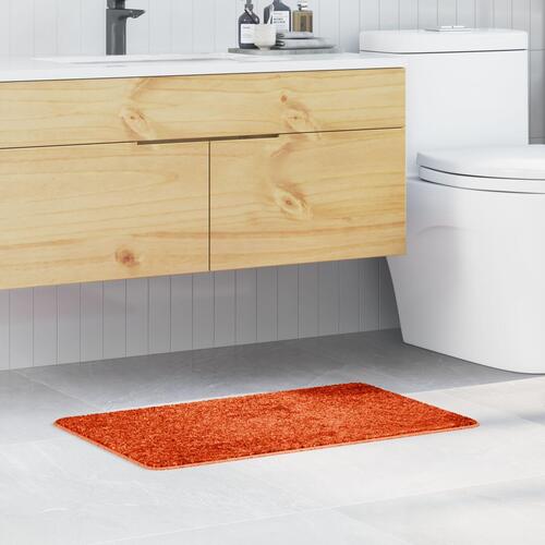 Bademåtte Rektangulær Orange 50x80 cm Polypropylen Skridsikker
