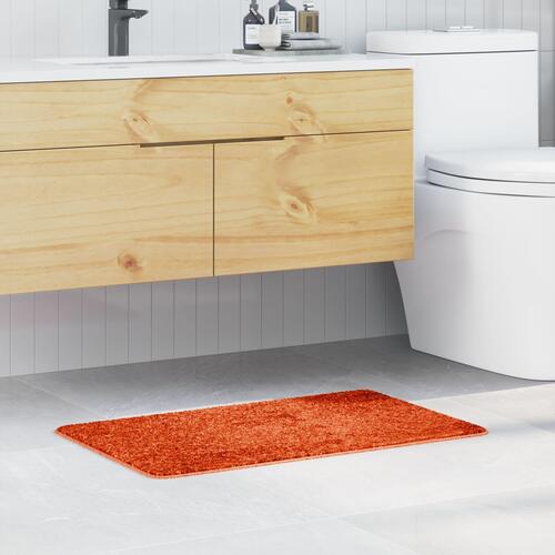 Bademåtte Rektangulær Orange 50x80 cm Polypropylen Skridsikker