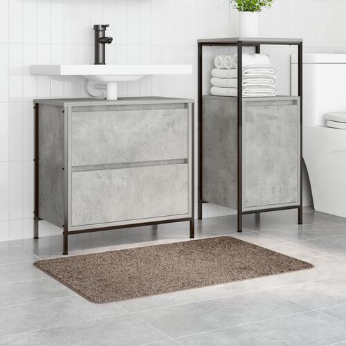 Bademåtter Rektangulær Brun 60x90 cm Polypropylen Skridsikker