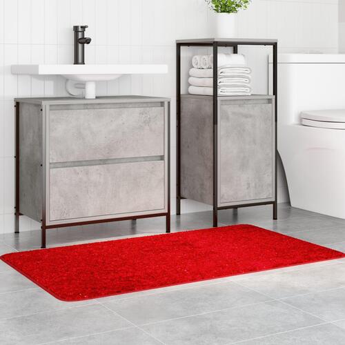 Bademåtte Rektangulær Rød 70x120 cm Polypropylen Skridsikker