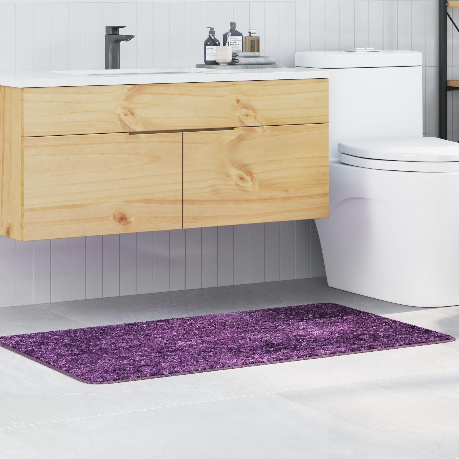 Bademåtte Rektangulær Blå 70x120 cm Polypropylen Skridsikker