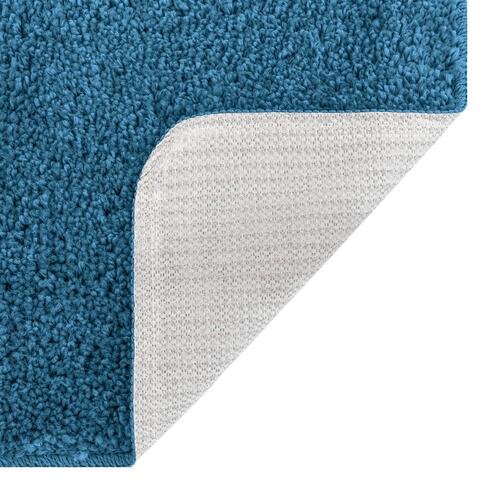 2-delt bademåtte sæt blå polypropylene skridsikker