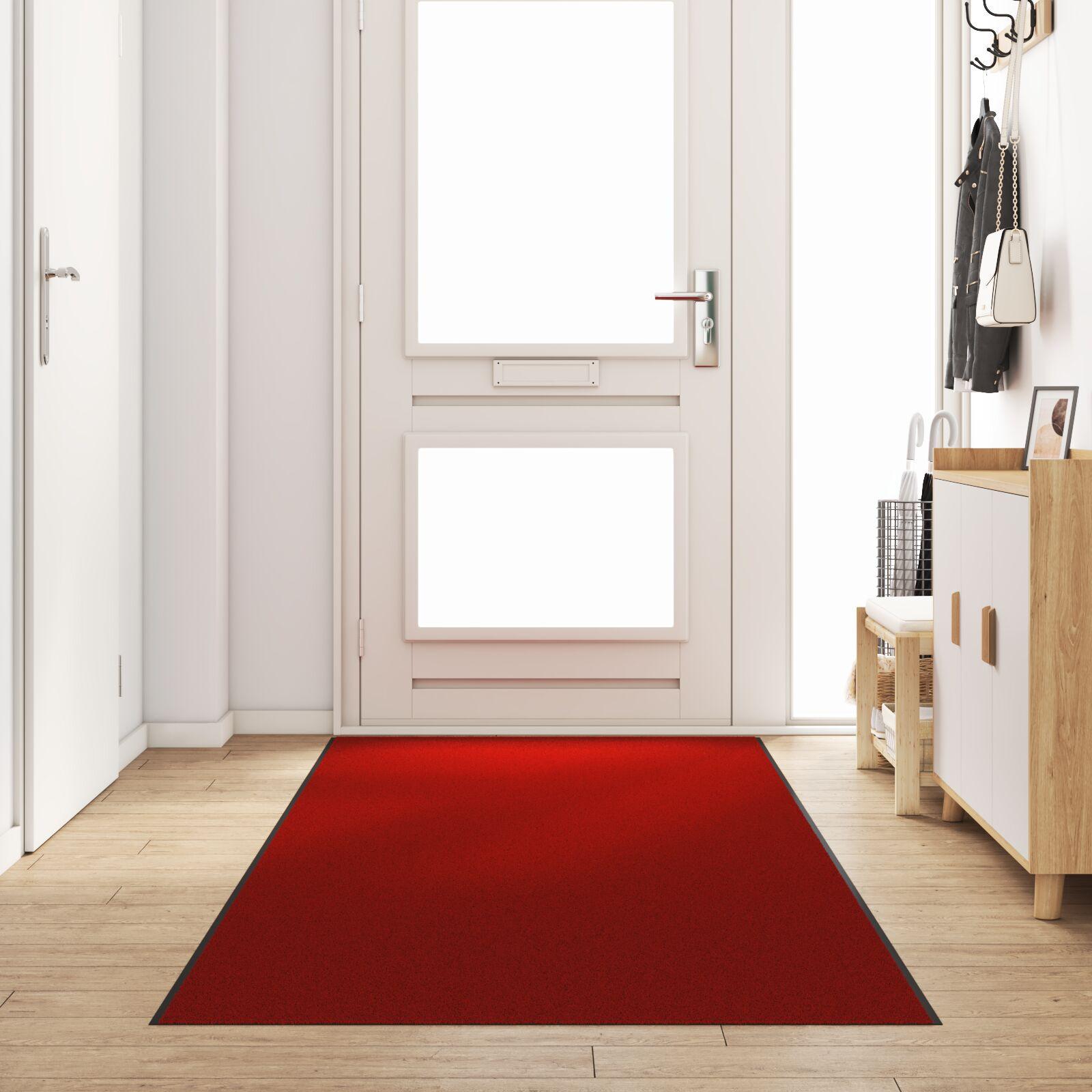 Dørmåtte Vaskbar Rød 120x350 cm