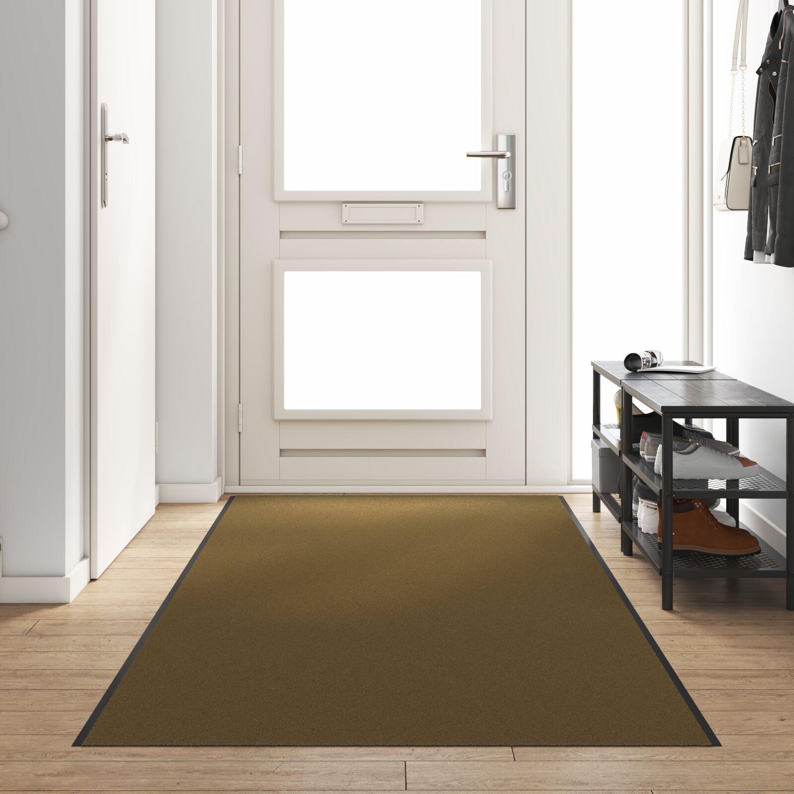 Dørmåtter Vaskevenlig Brun 120x350 cm