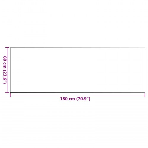 Grå Dørmåtte Rektangulær 60x180 cm