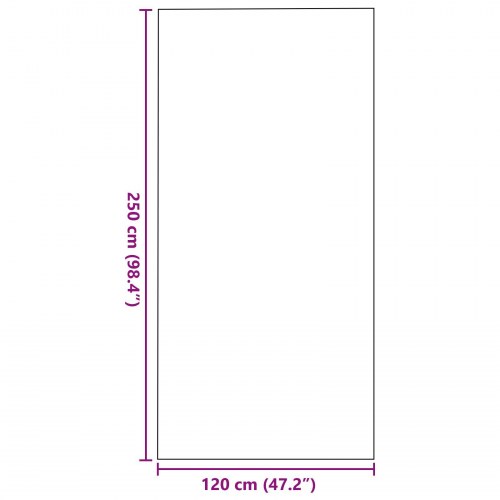 Dørmåtte Rektangulær Beige 120x250 cm