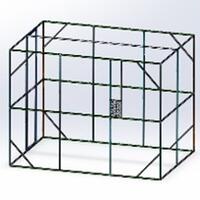 Fuglebur Antracit 302x208x214 cm Stål