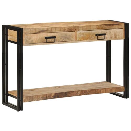 Konsolbord 120x33x75 cm Solid Rå Mango Træ