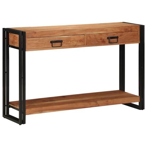 Konsolbord 120x33x75 cm Massivt Akacietræ