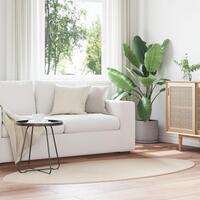 Tæppe ""HUARTE"" Beige 100x200 cm Oval