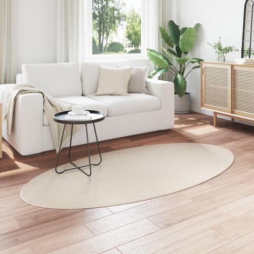 Tæppe ""HUARTE"" Beige 100x200 cm Oval