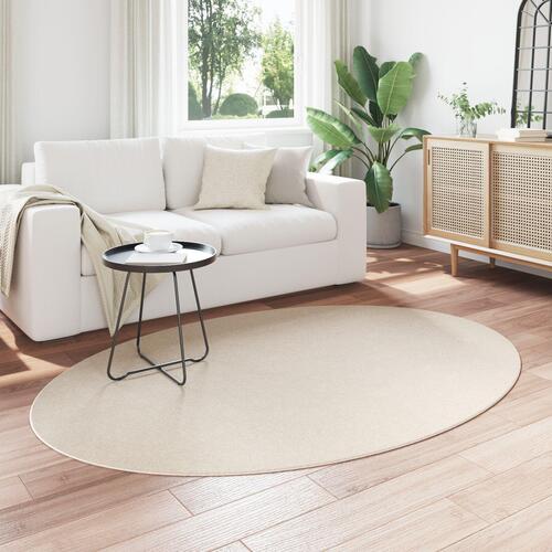 Tæppe Beige Polyester 140 x 200 cm Skridsikkert Områdetæppe