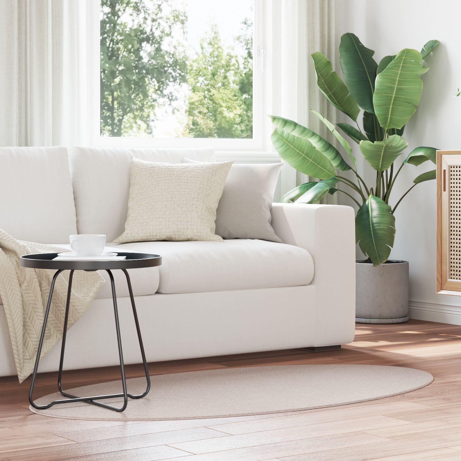 Tæppe Huarte Sandfarvet 80 X 150 Cm Polyester