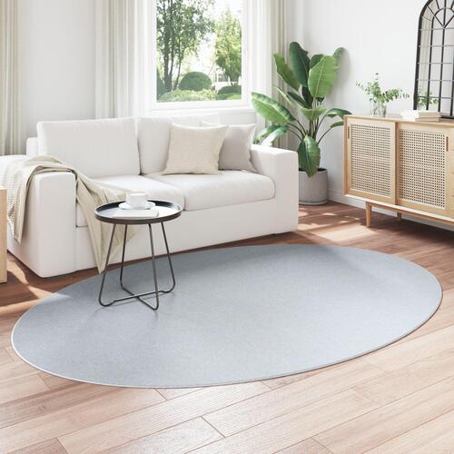 Tæpper Grå Polyester 160 x 230 cm Områdetæpper Oval Moderne