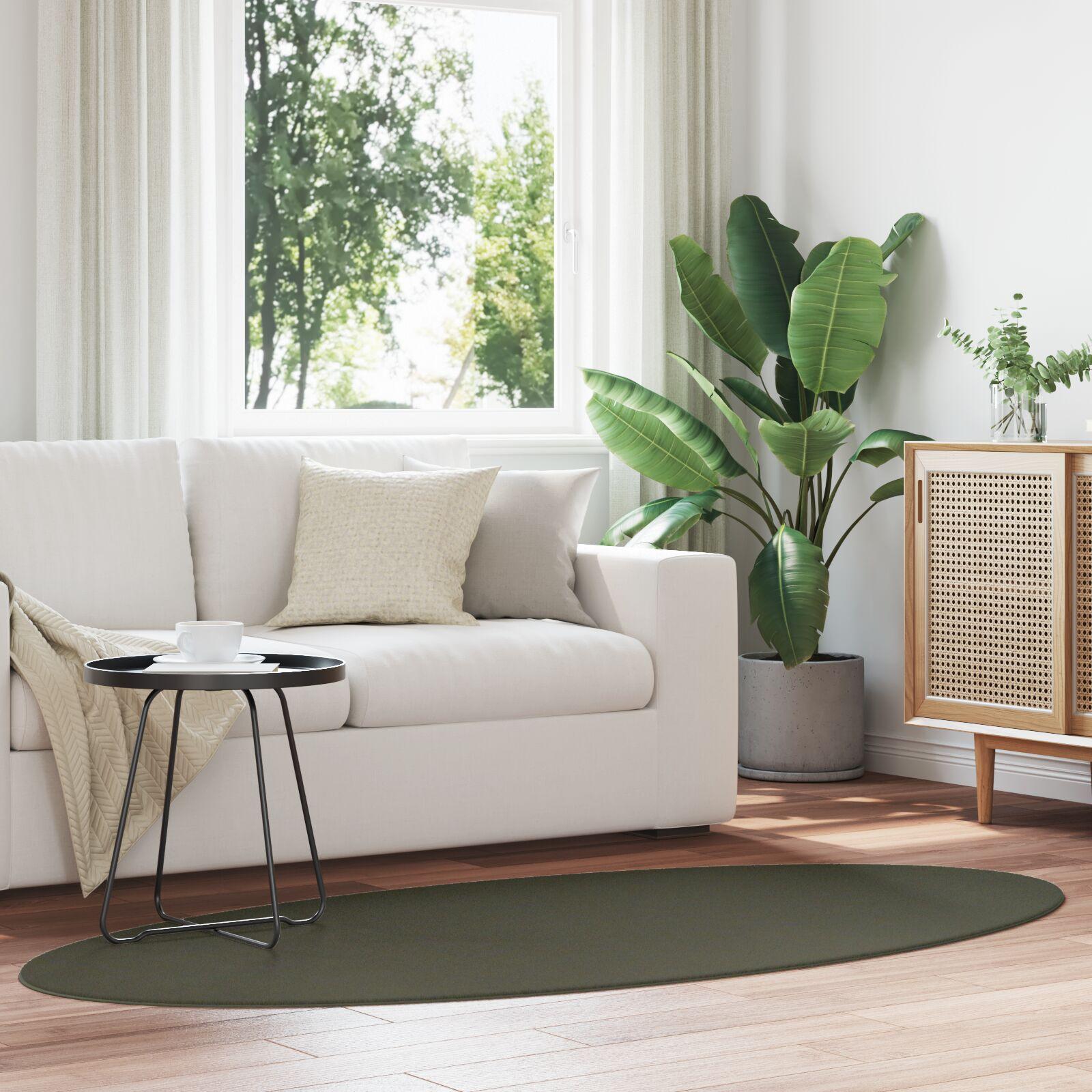 Tæppe Huarte Skovgrøn 100 X 200 Cm Polyester